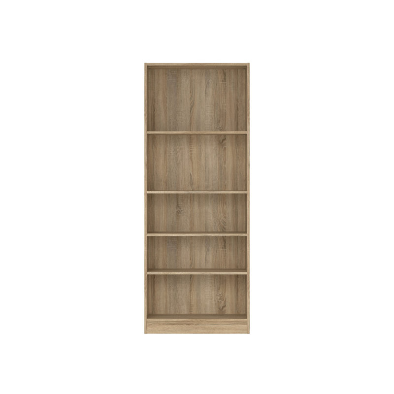 Bibliothèque à 5 tablettes H 31 "x l 31,1" Darwen, Structure en chêne