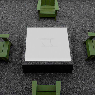 Rectangle Stainless Steel Fire Pit Lid