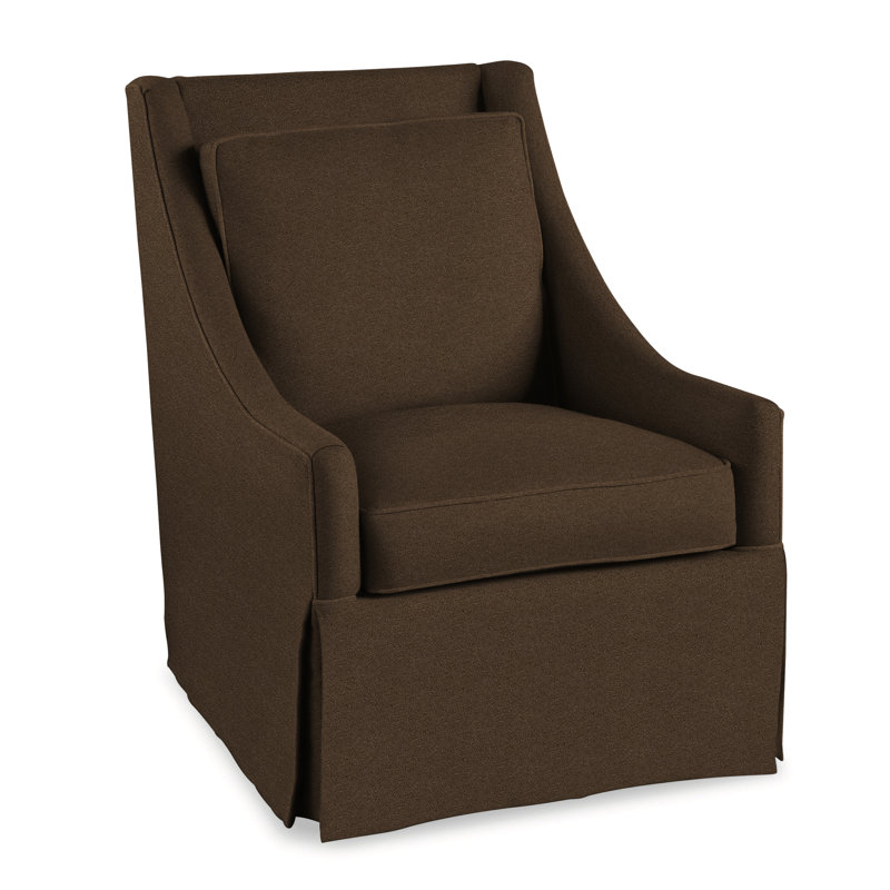 Teagan Upholstered Slipcovered Armchair, Elite Chocolate; 0321-72