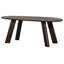 Roundly Dining Table/Desk Mango Wood Walnut 200X100-72160305