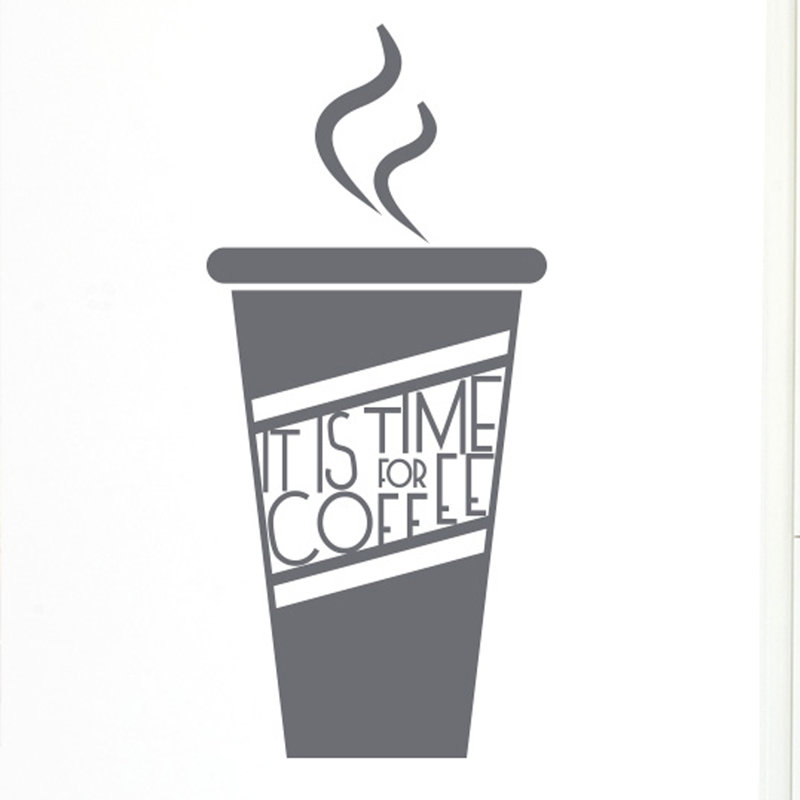 Food & Beverage Wall Decal, Grey, Large
