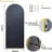 Oversized Full-Body Mirror, 76" x 34" Arched Full-Length Mirror, Gold Metal Frame, Floor Mirror for Bedroom, Living/Dressing Room, Gym - Stand/Wall Mounted/Leaning-400197213