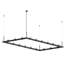 Luminaire suspendu rectangulaire pour îlot de cuisine à 18 lumières DEL Intervals®-33419463-33097285