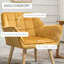 Modern Armchair, Accent Chair With Wide Arms, Slanted Back And Rubber Wood Legs For Living Room, Bedroom, Home Office-723655665