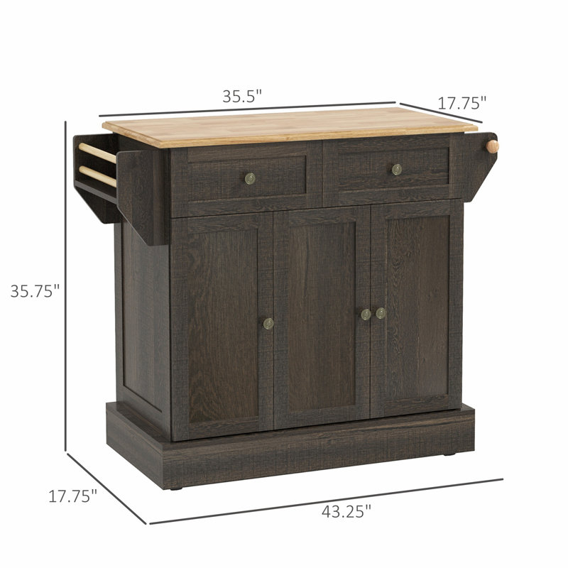 Îlot de cuisine polyvalent avec beaucoup de rangement et de mobilité pour les espaces culinaires