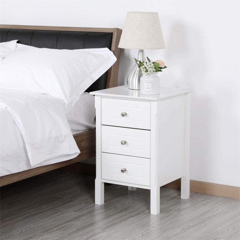 Amalan 40cm W Manufactured Wood Bedside Table