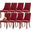 Ensemble de 8 chaises de salle à manger rembourrées Modern Simplicity-1485294718
