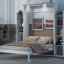 Lit escamotable double pleine grandeur avec tablettes-308099495-308099497