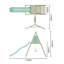 Mercia Wooden Round Pole Single Swing With Slide