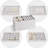 Stackable Jewellery Organizer Trays For Drawers, Jewellery Drawer Inserts Container Display Case Storage,Grey, 4 Layers