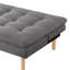 Canapé-lit en tissu d'ameublement capitonné Delayney