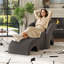 Fauteuil rembourré avec repose-pieds-203765698