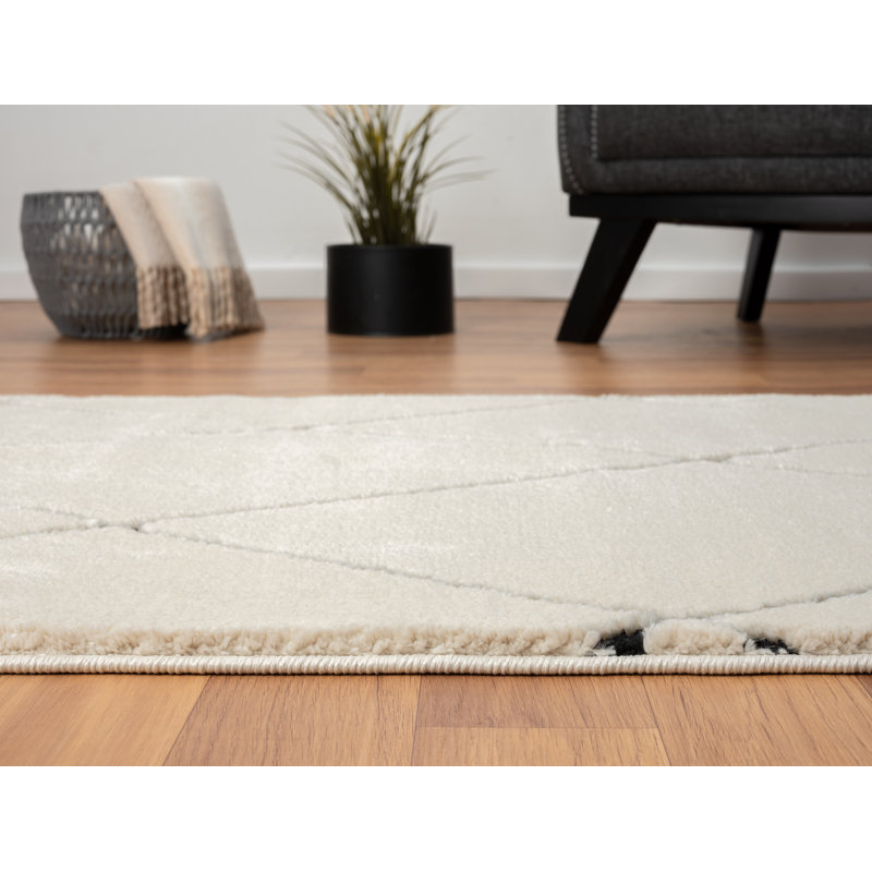 Charm Tapis white Rug, Runner 80 x 250 cm