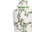 Ceramic Ginger Jar for Living Room Furniture ,White & Green Decorative Ginger Vase Home Decor-1016611407