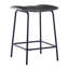 Tabouret de bar capitonné en cuir 24 po Reza-1969150510