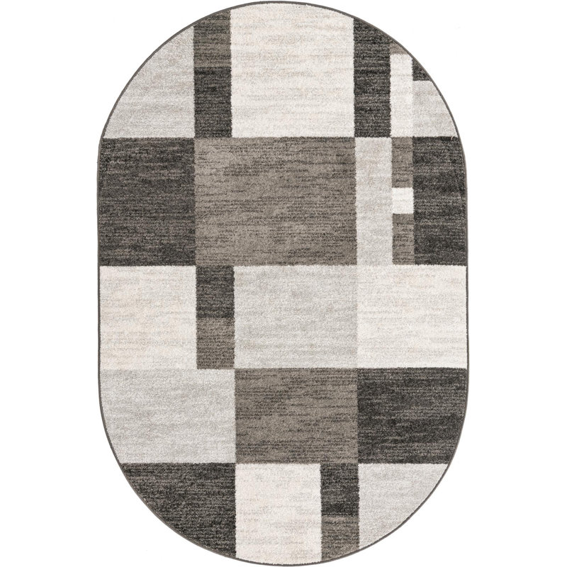 Harvest Geometric Indoor Rug, Oval 5'3" x 8'