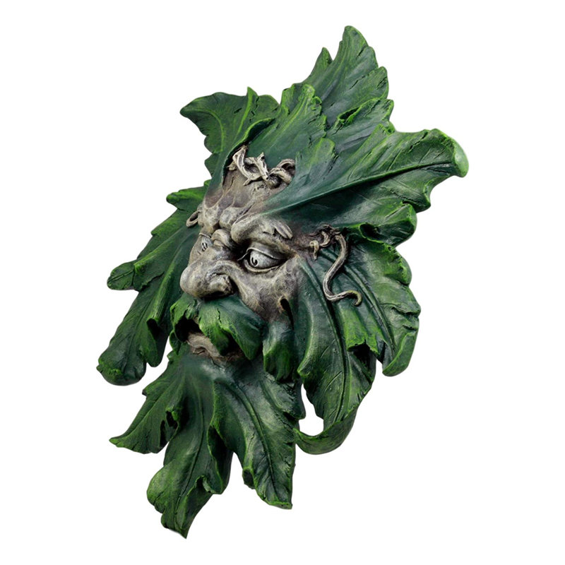 Décoration murale visage vert enigma celtique