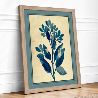 Blue Flowering Botanical - Framed Print