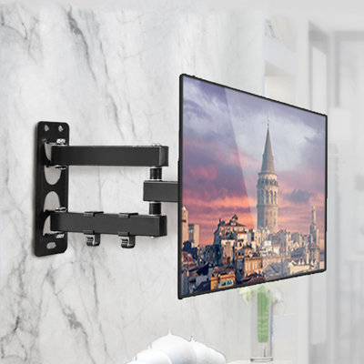 Full Motion TV Bracket Swivel Tilt TV Wall Mount For 10"-42" LCD Plasma LED Screens