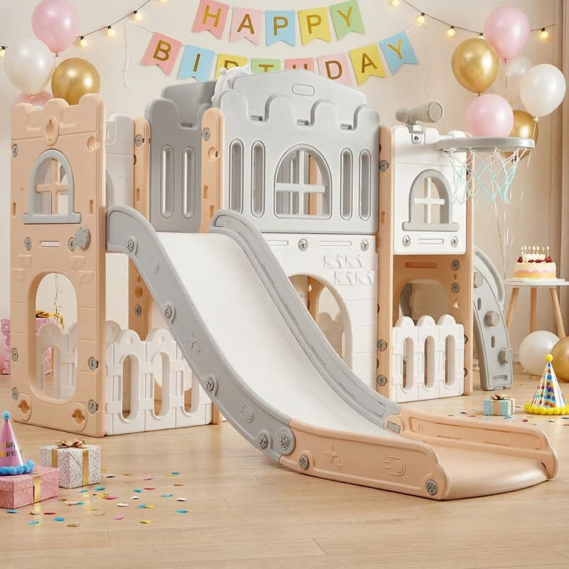 Espiron Optimum 180cm W Freestanding Slide, Pink