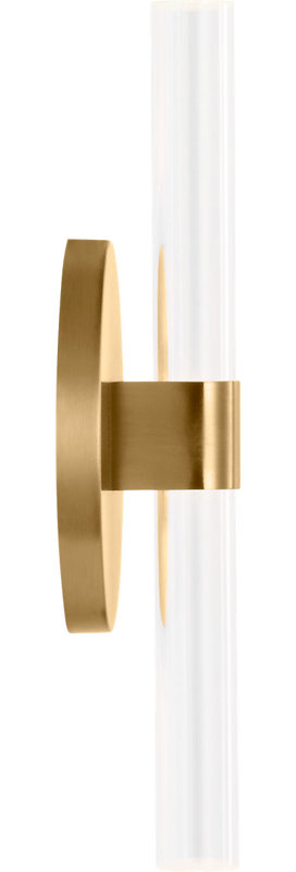 Silas Sconce, 10" H x 4.5" W x 2" D, Burnished Brass, 1