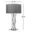 Lampe de table 25,8 po brun foncé / noir-1265333012
