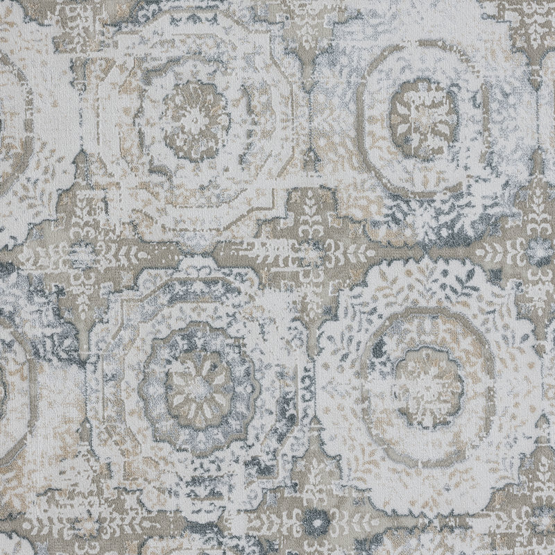 Tapis beige foncé Delp, Tapis de couloir 2 pi 8 po x 9 pi 10 po