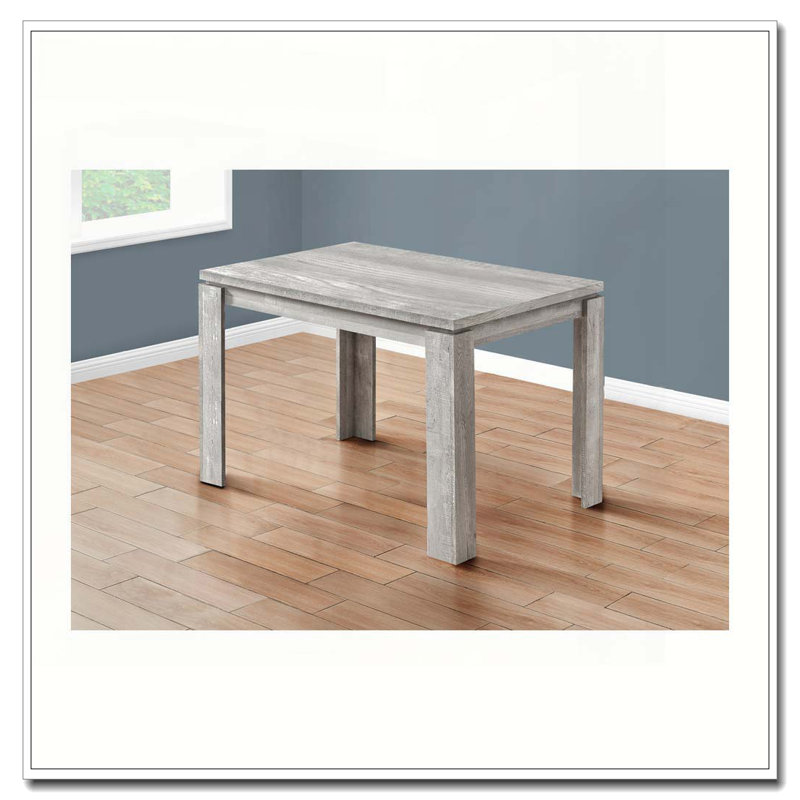 Dining Table, 48" Rectangular, Small, Kitchen, Dining Room, Grey Laminate, Contemporary, Modern