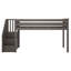  Lit mezzanine simple bas avec escalier Kittitas Kids-1650506955