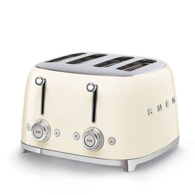 SMEG】Italian retro aesthetic 2-slice toaster-cream - Shop SMEG