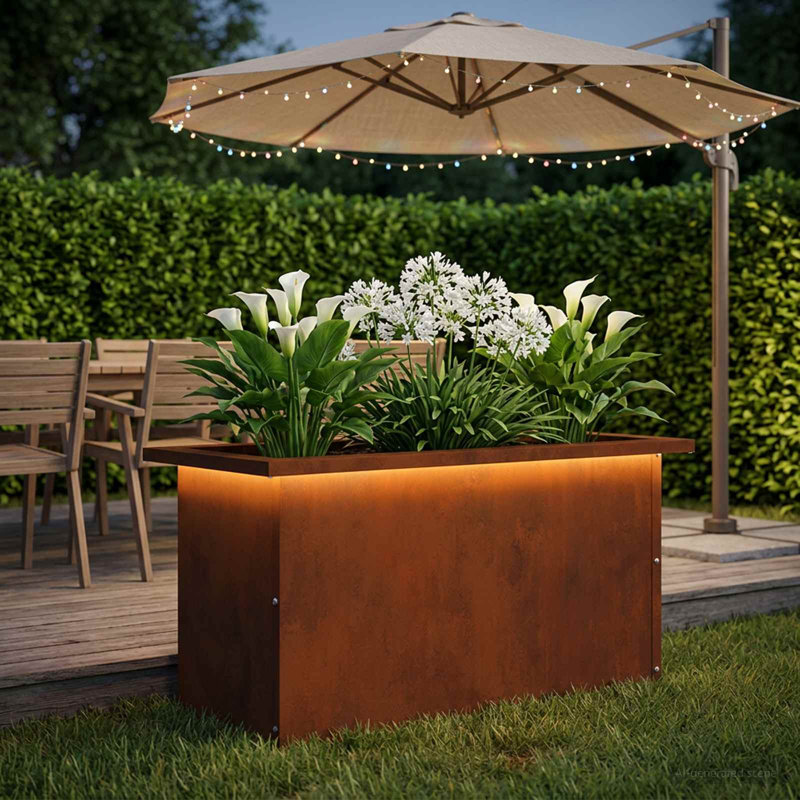 Outdoor Planter Box, 30cm H x 30cm W x 60cm D, 1