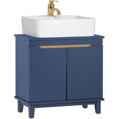 Aayra 60cm Single Bathroom Vanity Base Only in Blue