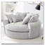 Fauteuil d'appoint rembourré en tissu chenille-928499253