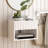Drawer Wall-Mounted Nightstand With Open Cubby-1391421399-1391421402
