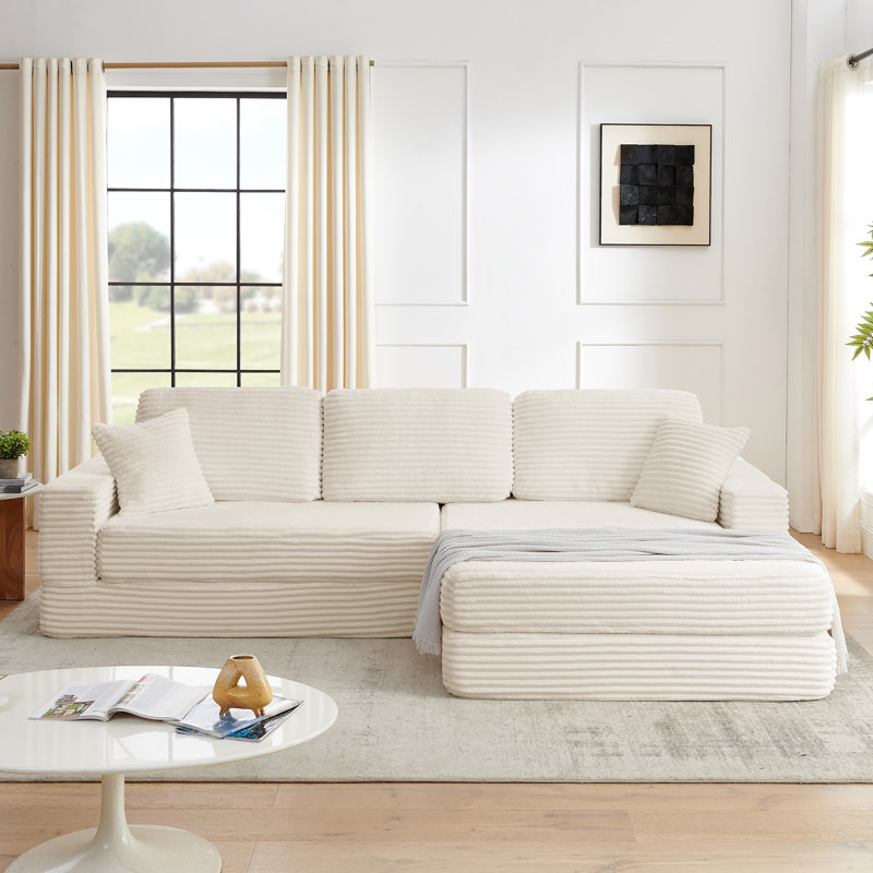Siège du canapé droit, Orienté à droite, Beige