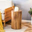 Table cylindrique avec motif - 12 x 12 x 19,99 po, 13,1 lb se fondant à l'intérieur comme solution de café ou de salle à manger, idéale pour divers styles de tables et d'espace de travail