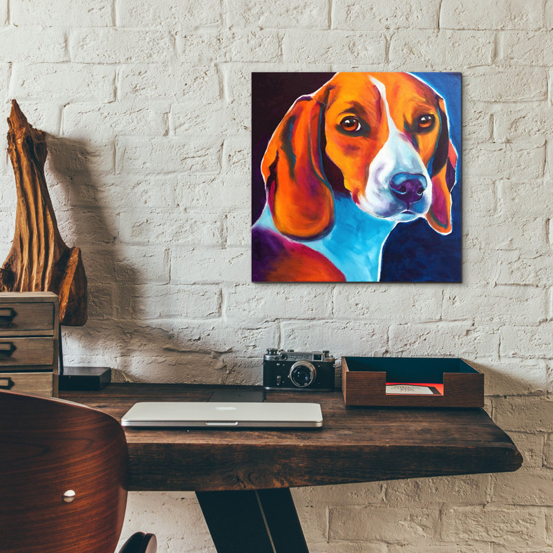 «Beagle - Lucy May» par Dawg Painter, H 12 po x l 12 po x P 0,13 po