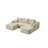 104''Cloud Sectional Couch With U-Shaped Chaise-878955667-878955664