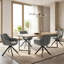 Set of 4 Upholstered Dining Chairs, Soft Fabric Seat with Sturdy Metal Legs, Modern Kitchen & Living-1840795262