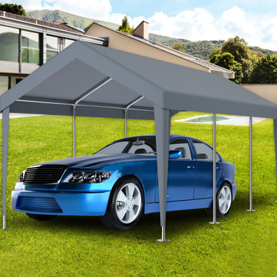 12X20ft Canopy Replacement For Garage Shelter - Waterproof And . 76 Elastic Buckles. Grey Polypropylene. Simple Installation Storage. Versatile Outdoor Settings Carport Tarp Waterproof, Space Needs