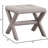 Linen Blend Accent Bench With Nailhead Trim, Tufted Seat Bench For Entryway Living Room, Grey-1977902267