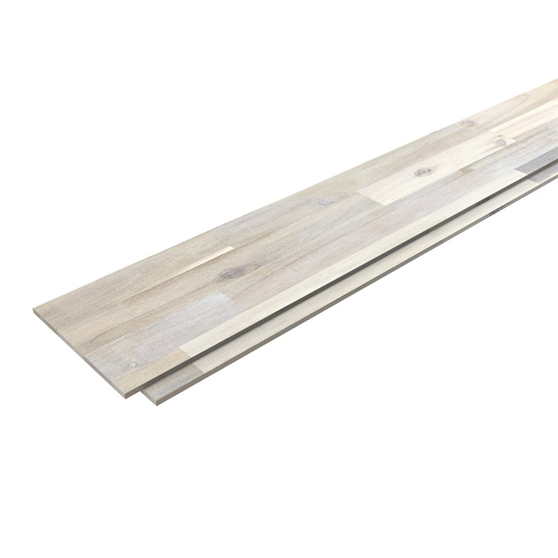 Panneau mural 6 po x 48 po Shiplap, Blanc biologique