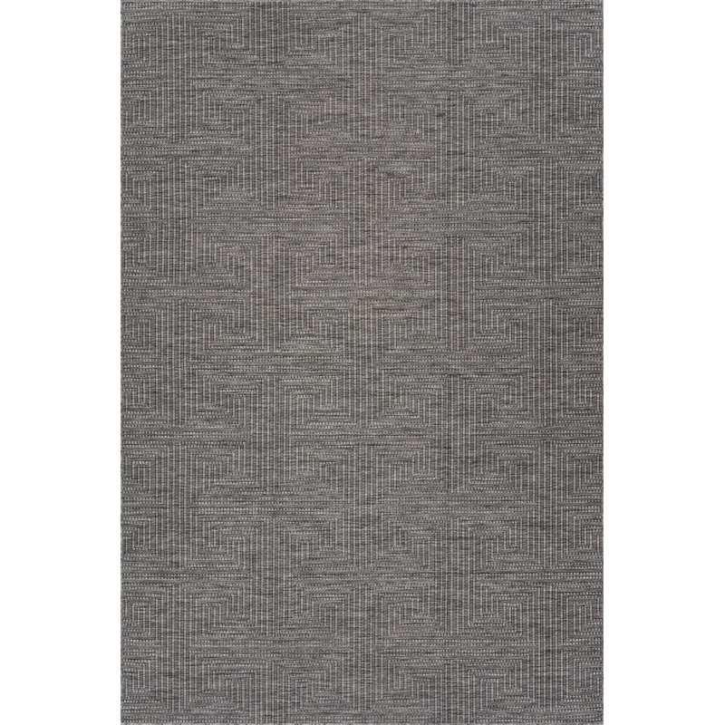  Tapis intérieur / extérieur Morisse, Gris, Tapis de couloir 2 pi 6 po x 8 pi