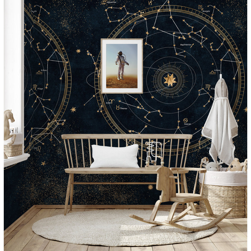 Extra Large Space Constellations with Stars Wallpaper