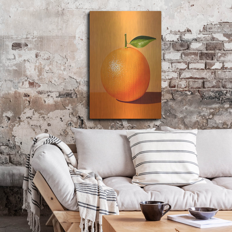 Orange' by Andreas Magnusson Metal Wall Art, 36" H x 24" W