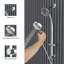 Système de douche complet en chrome