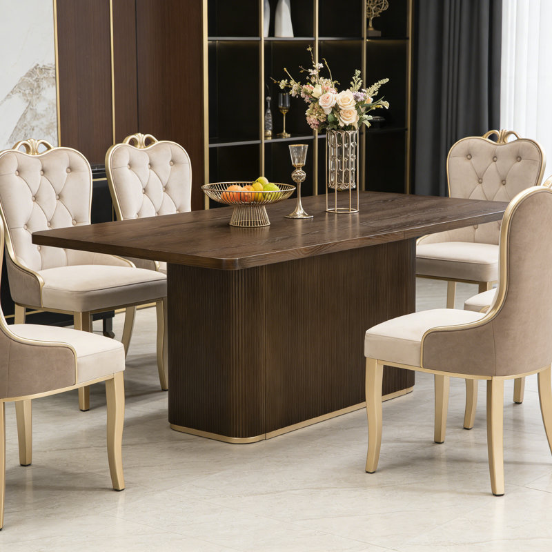 84" Rectangular Dining Table, Walnut