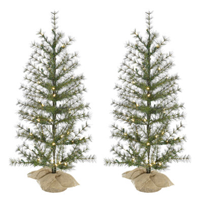 Rustic Farmhouse 36' Lighted Fir Christmas Tree