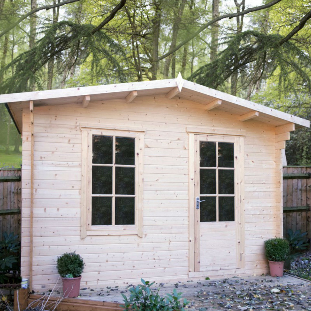Skowhegan 10 x 14 Ft. Tongue and Groove Log Cabin