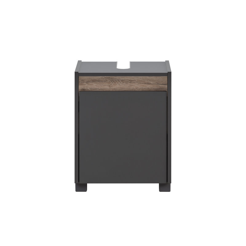 Jadus 42cm Single Bathroom Vanity Base Only, Black